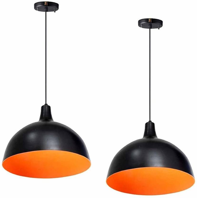 Black and Orange Ceiling Hanging Pendant Light Lamp Product Image