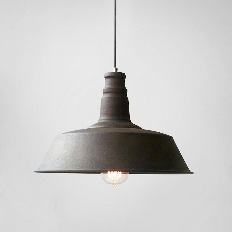 Vintage Industrial Pendant Light Rustic Brown Lamp Product Image